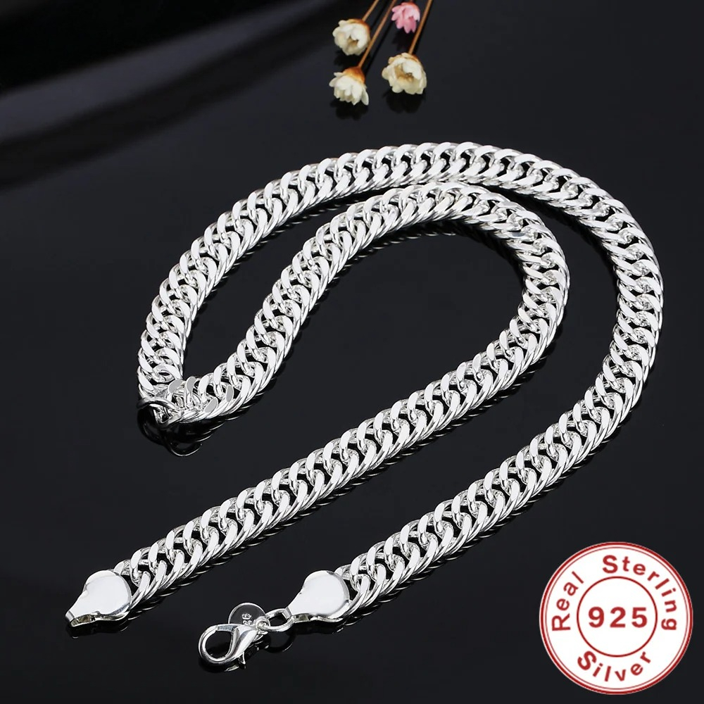 Cuban Link Chain 12Mm - Nuevo Collar de cadena lateral de