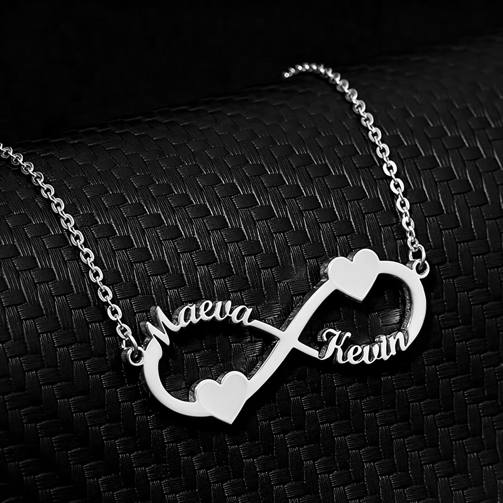 Custom Name Necklace Stainless Steel - Collar con nombre personalizado, colgante de