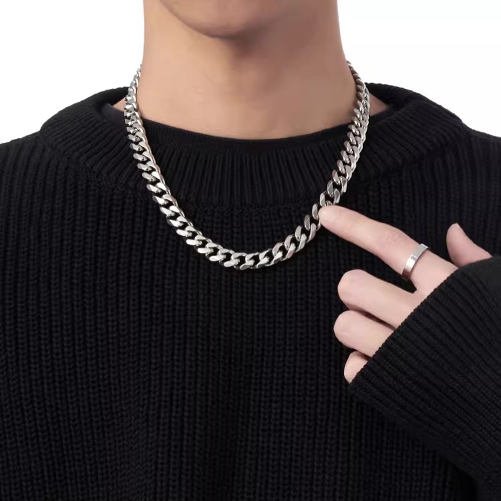 Cuban Link Chain 12Mm - Cadena de eslabones cubanos de acero