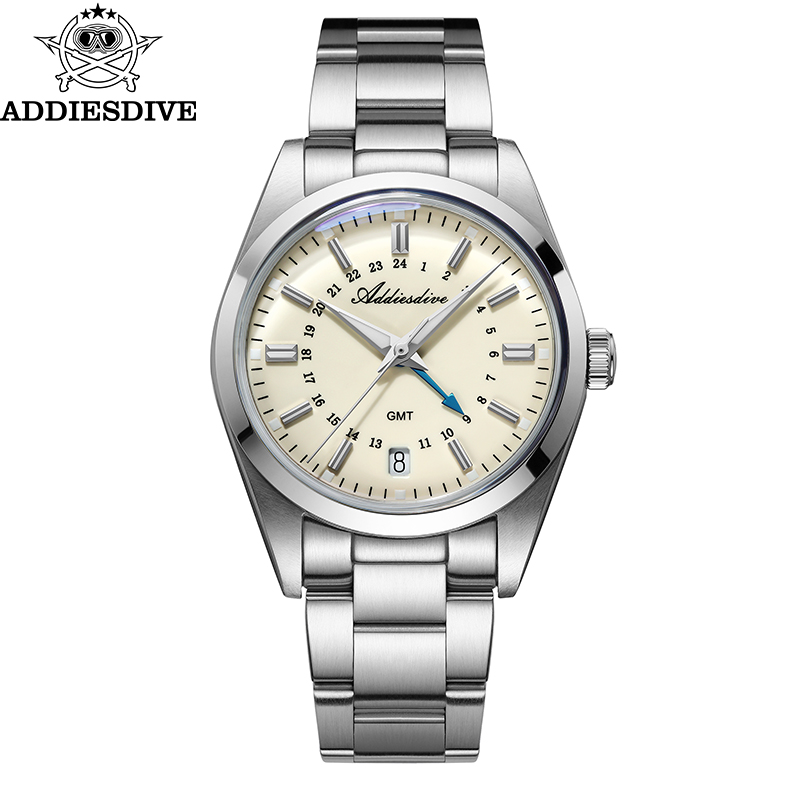 Watch Accessories - ADDIESDIVE marca novedosa 36mm reloj GMT