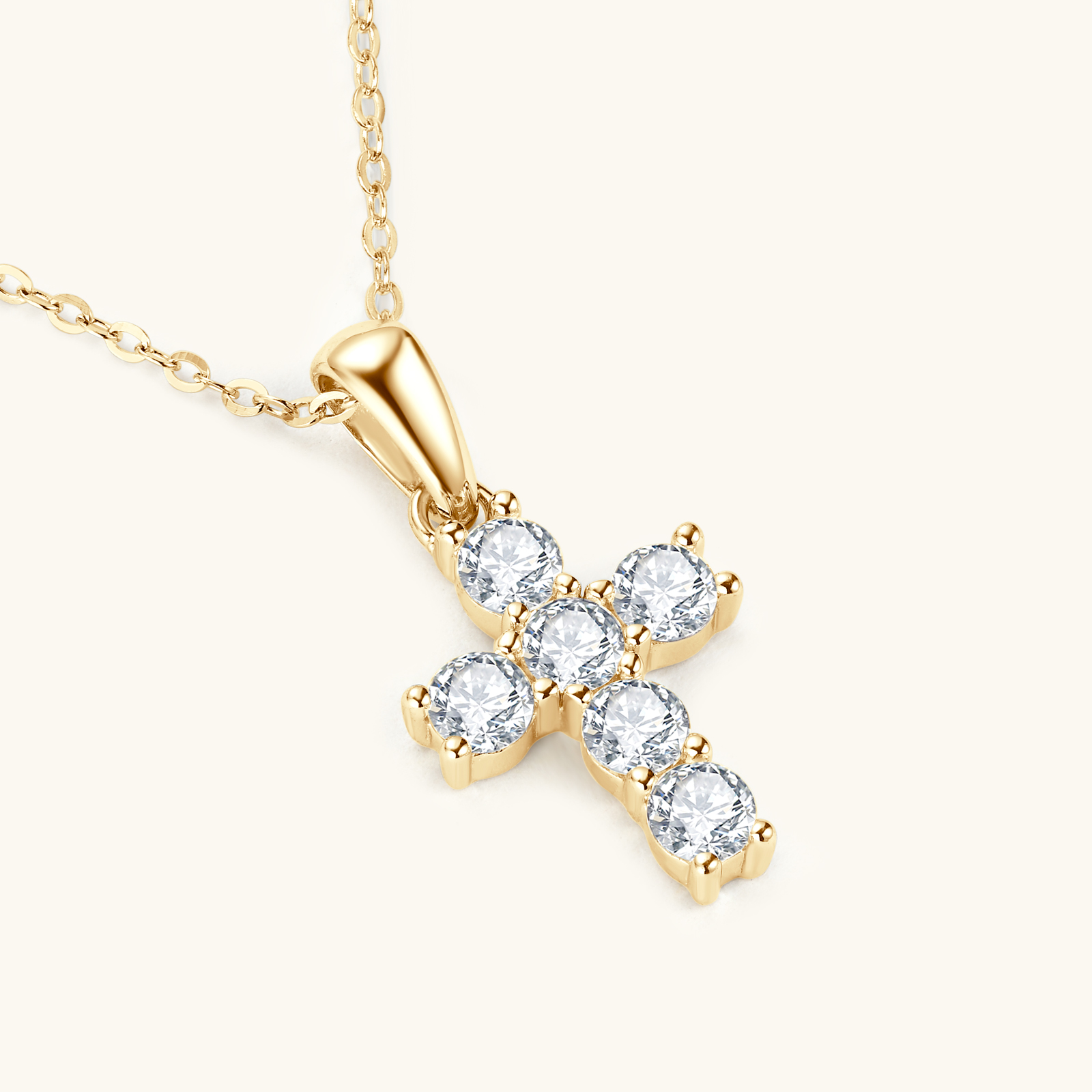 Collar con colgante de cruz de - Cross Pendant Necklace Gold reseña y precio