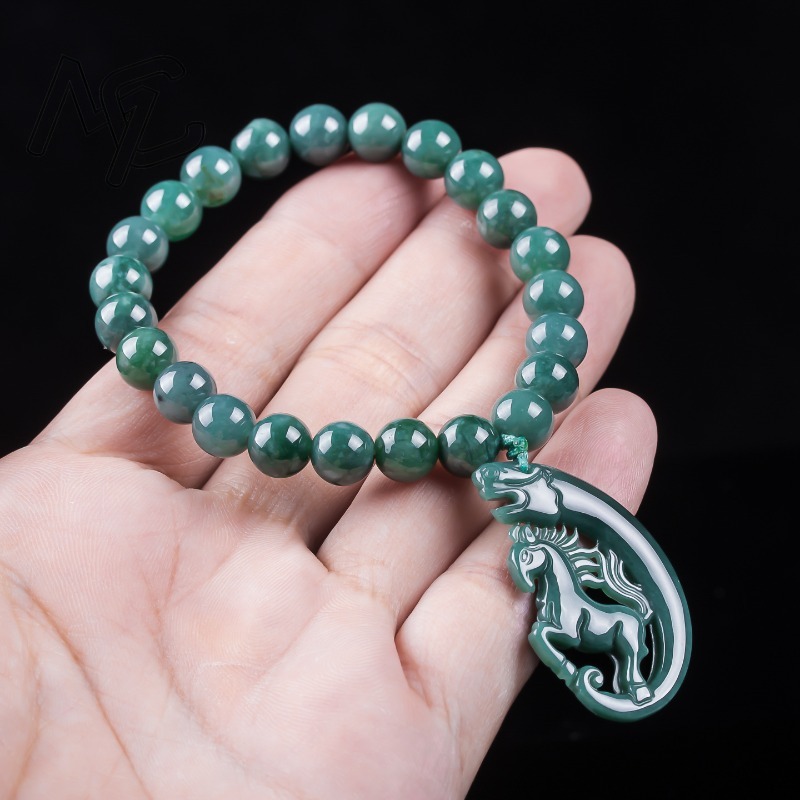 Pulsera de Jadeíta Natural Azu - Bracelets reseña y precio