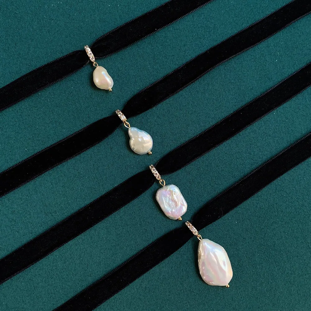 Gargantilla de cinta de tercio - Pearl Choker Necklace Vintage reseña y precio