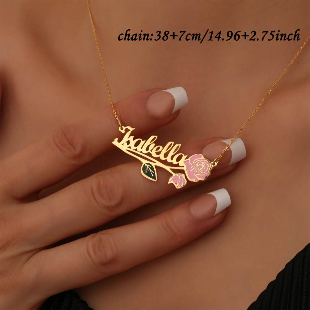 Collar personalizado con nombr - Custom Name Necklace Stainless Steel reseña y precio