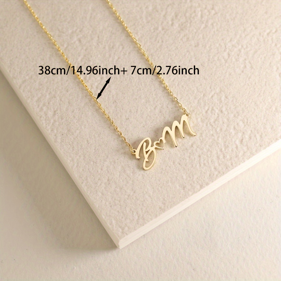 Collares con nombre personaliz - Custom Name Necklace Stainless Steel reseña y precio