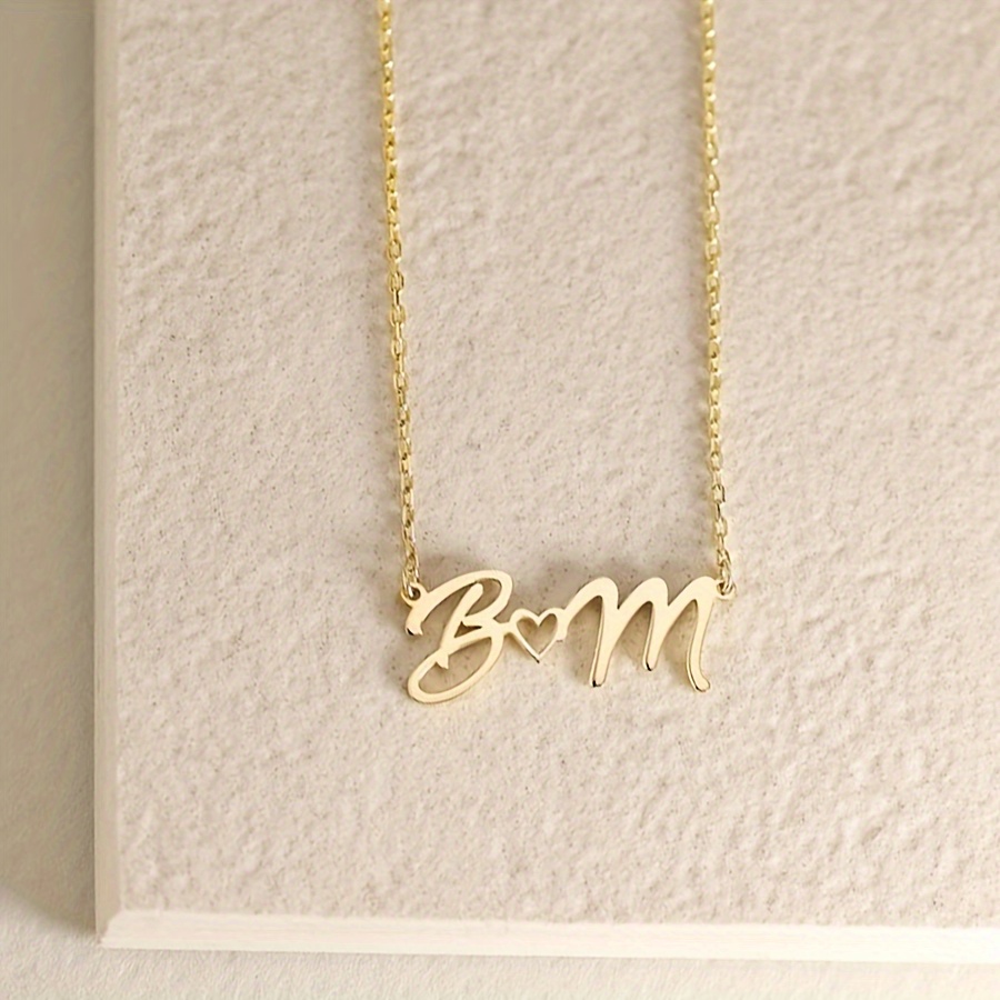 Collares con nombre personaliz - Custom Name Necklace Stainless Steel reseña y precio