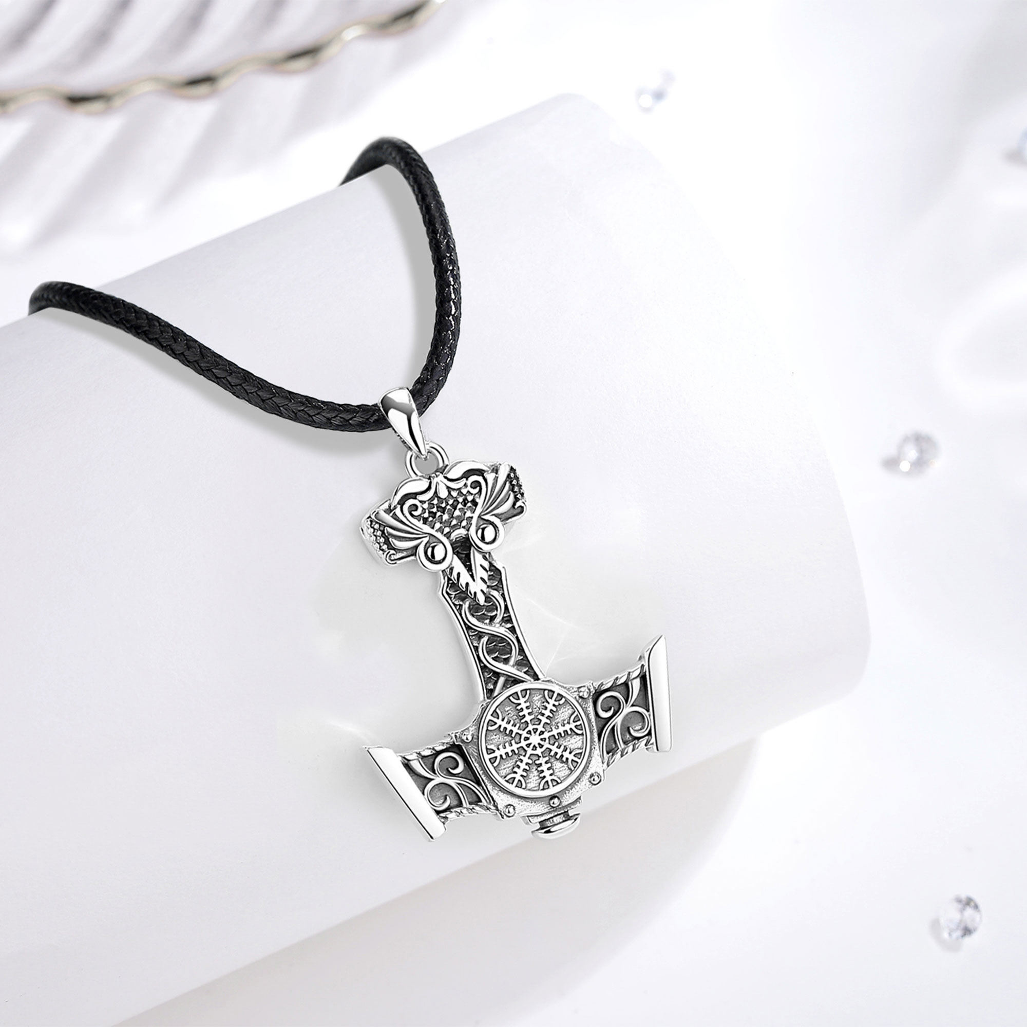 Eudora-collar de plata de ley  - 925 Sterling Silver Chain Necklace Men reseña y precio