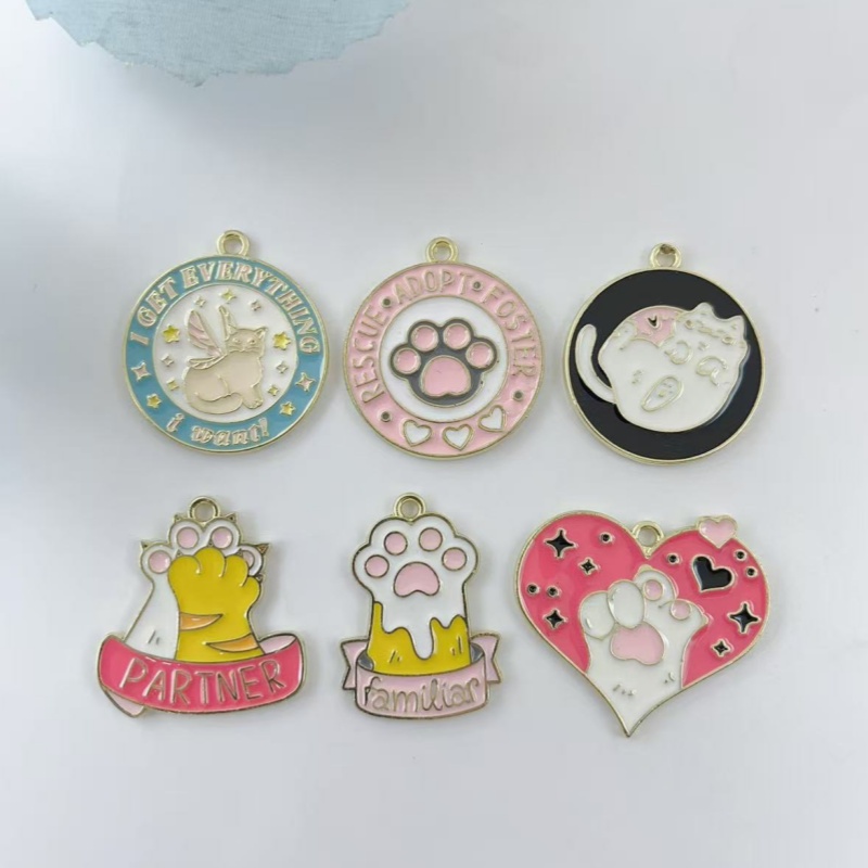 10 piezas de dijes de aleación - Earrings reseña y precio