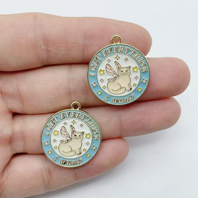 10 piezas de dijes de aleación - Earrings reseña y precio