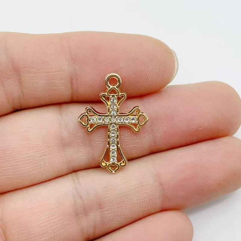 10 piezas Colgante de cruz de  - Cross Pendant Necklace Gold reseña y precio