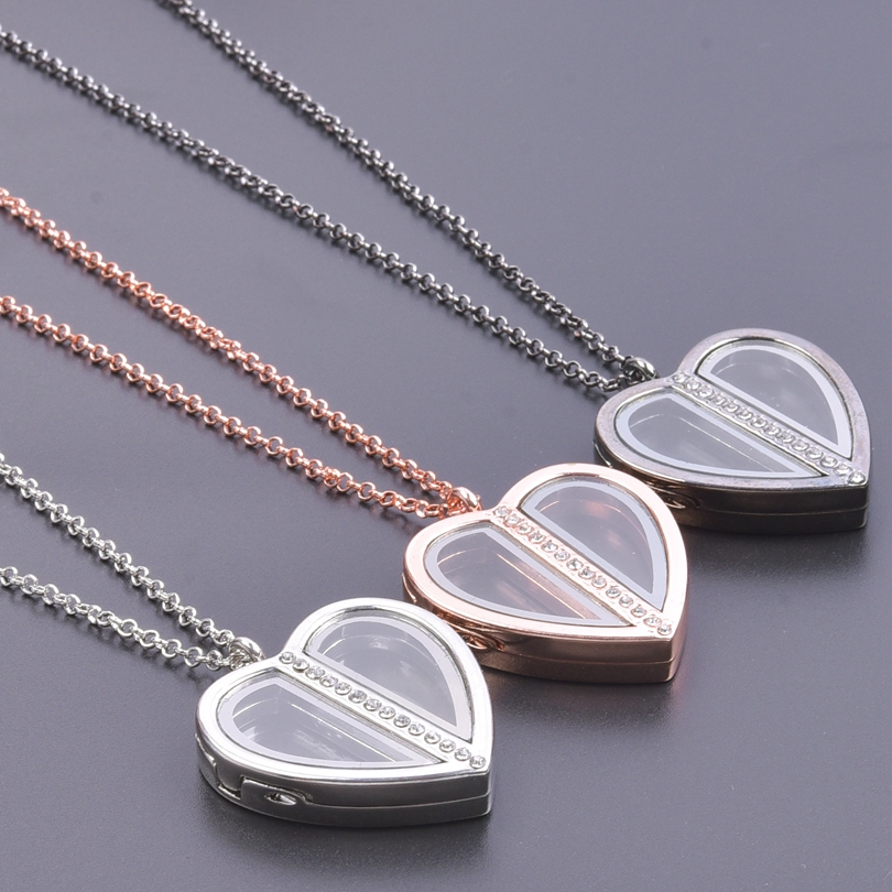 Collar de medallón de corazón  - Heart Locket Necklace Photo reseña y precio
