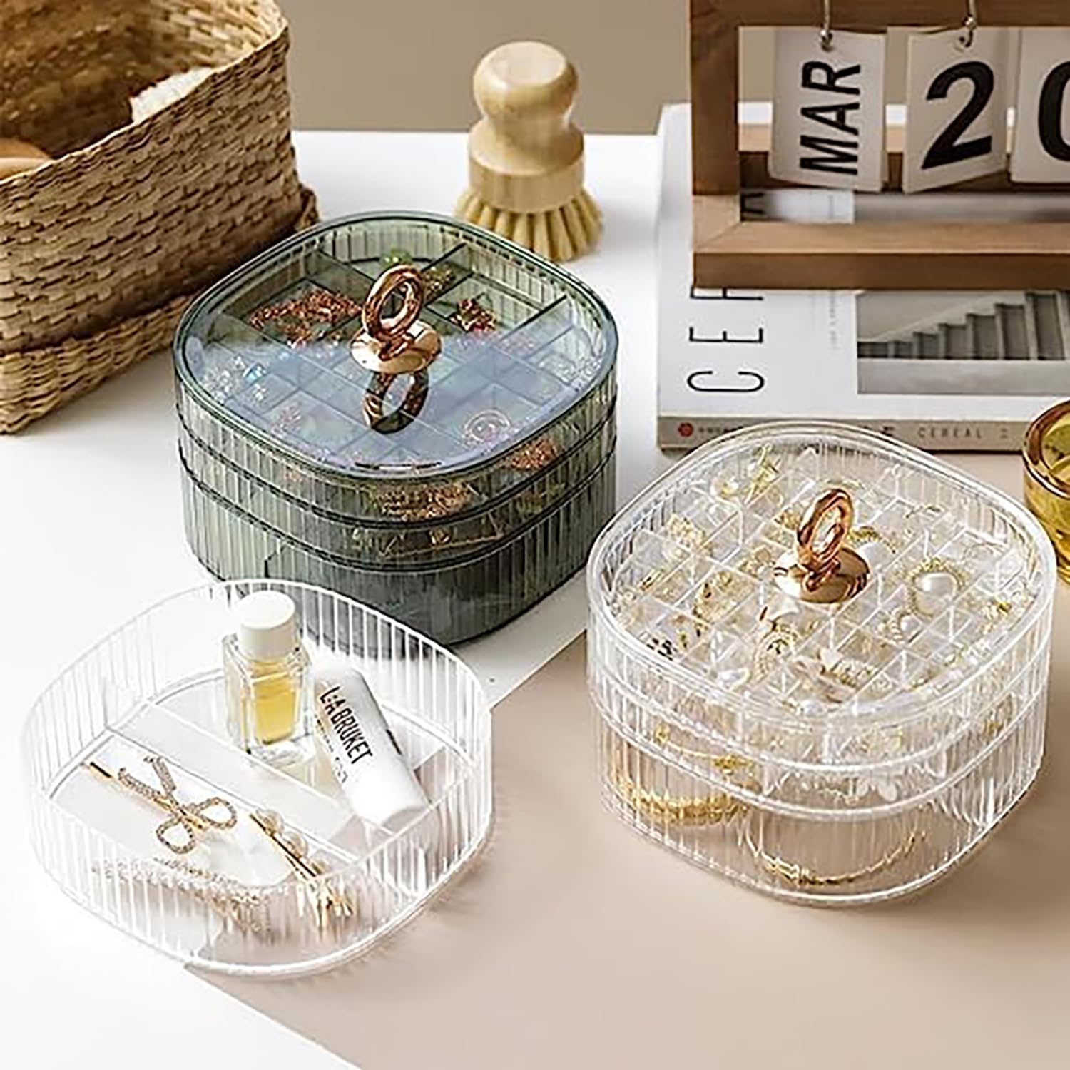 Caja de joyería transparente,  - Earrings reseña y precio