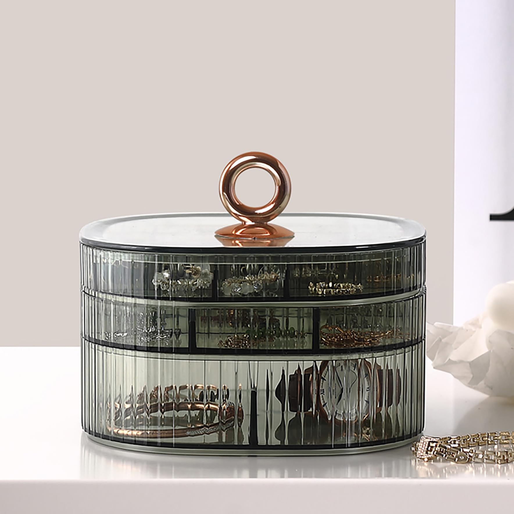 Caja de joyería transparente,  - Earrings reseña y precio