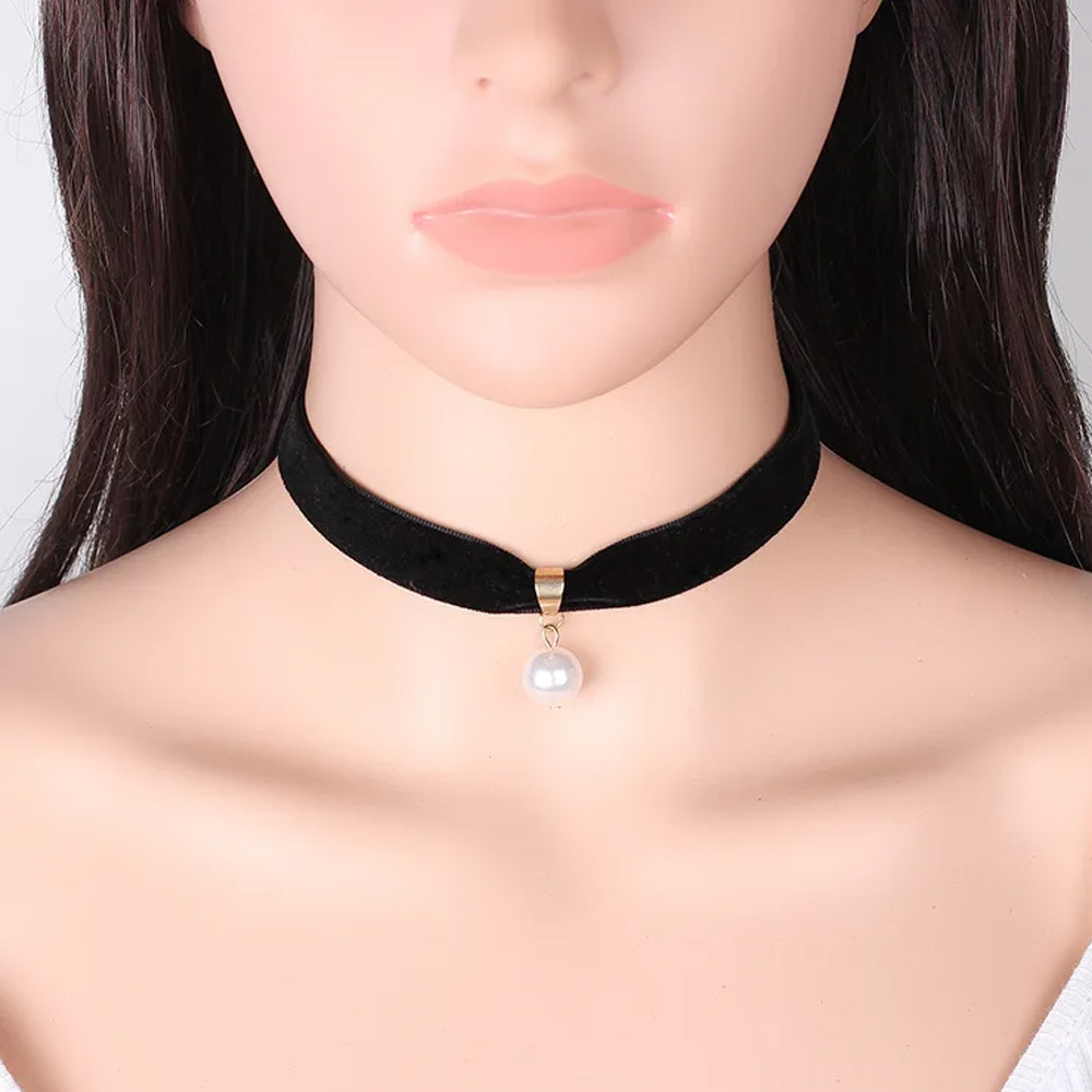 Gargantilla Sencilla Vintage c - Pearl Choker Necklace Vintage reseña y precio