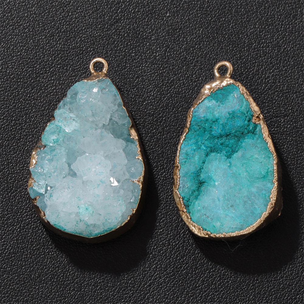 1 colgante de geoda de ágata N - Crystal Pendant Necklace Natural Stone reseña y precio