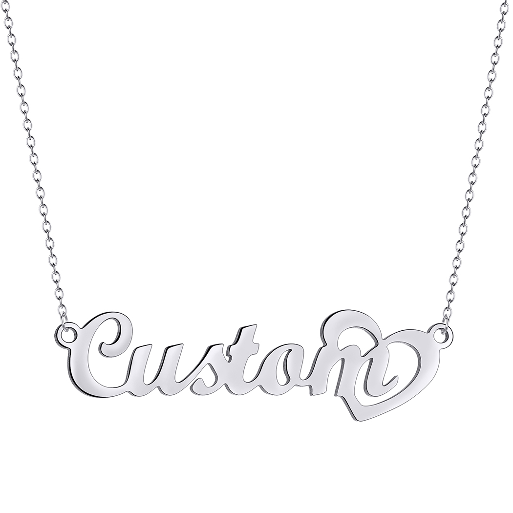 Collar con nombre personalizad - Custom Name Necklace Stainless Steel reseña y precio