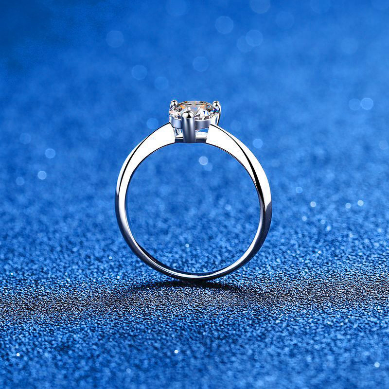 Anillo de Moissanita de 1 Quil - Moissanite Engagement Ring 1 Carat reseña y precio