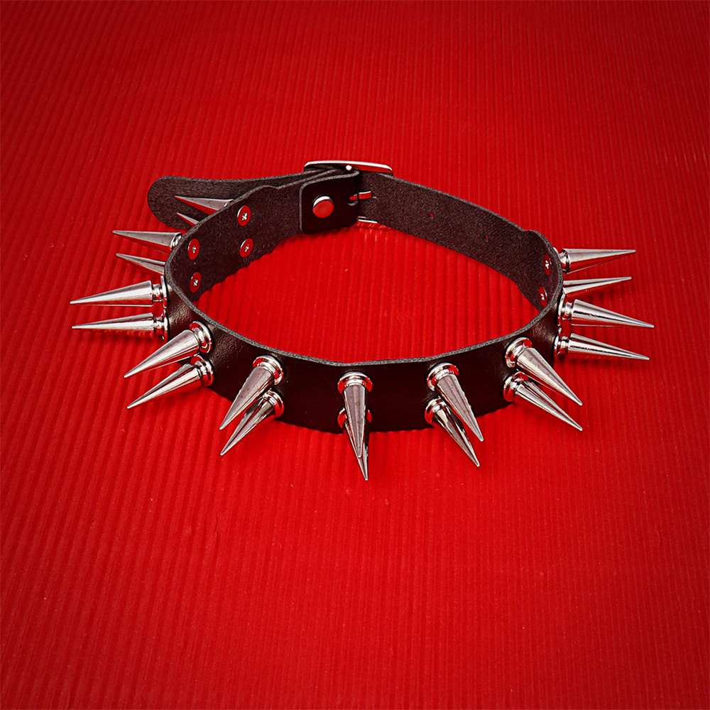 Gargantilla larga con pinchos  - Goth Punk Spike Choker reseña y precio