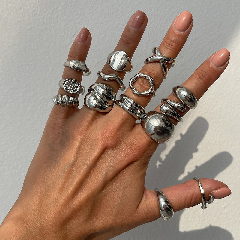 Anillos de Metal Vintage de mo - Vintage Punk Knuckle Rings Set reseña y precio
