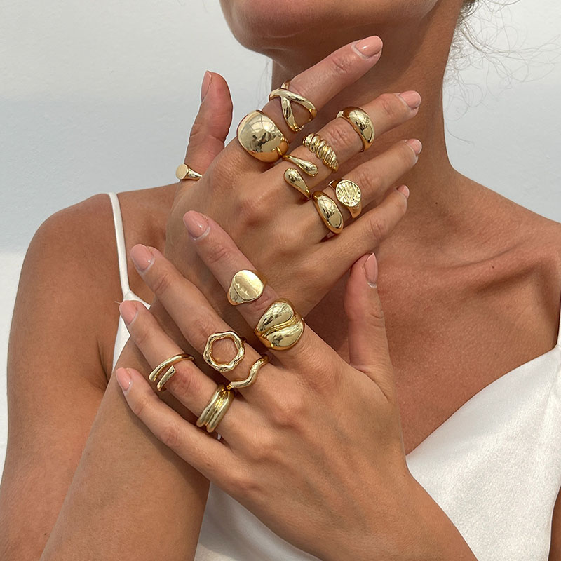 Anillos de Metal Vintage de mo - Vintage Punk Knuckle Rings Set reseña y precio
