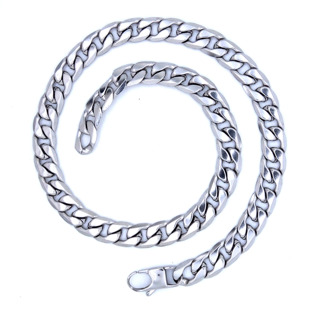 Collar de acero inoxidable de  - Cuban Link Chain 12Mm reseña y precio