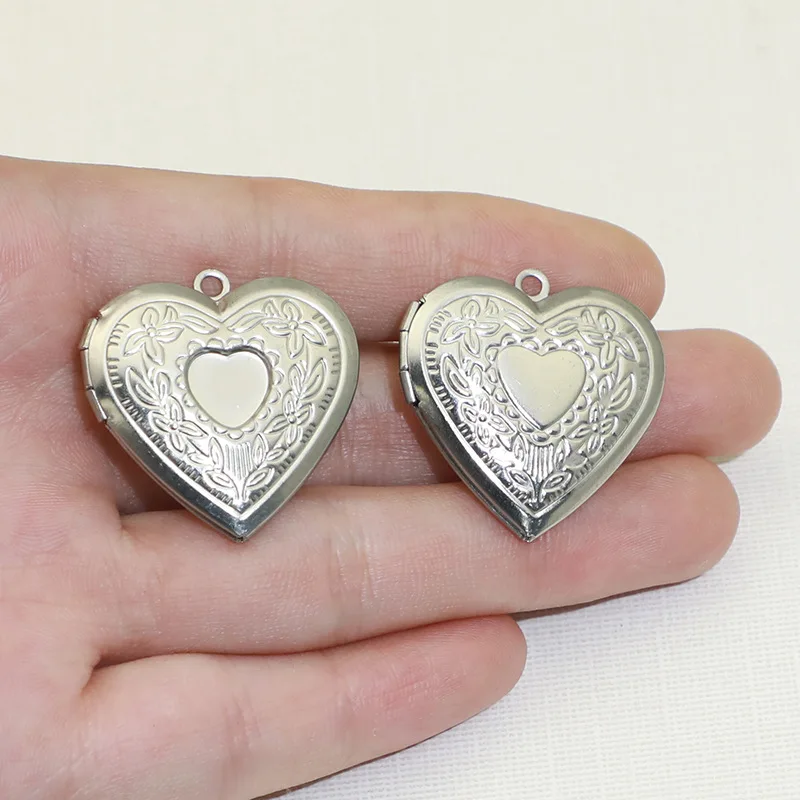 BoYuTe-colgante de medallón en - Heart Locket Necklace Photo reseña y precio
