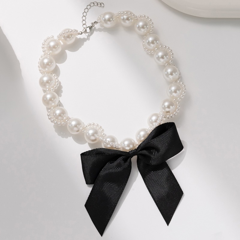 Gargantilla con cinta de perla - Pearl Choker Necklace Vintage reseña y precio