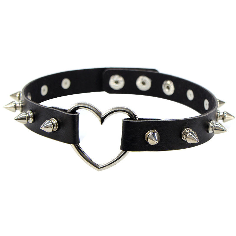 Gargantilla de cuero Sexy para - Goth Punk Spike Choker reseña y precio
