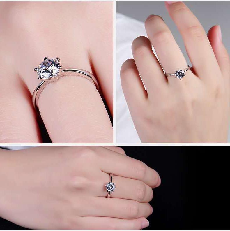 Elegante anillo geométrico hex - Moissanite Engagement Ring 1 Carat reseña y precio