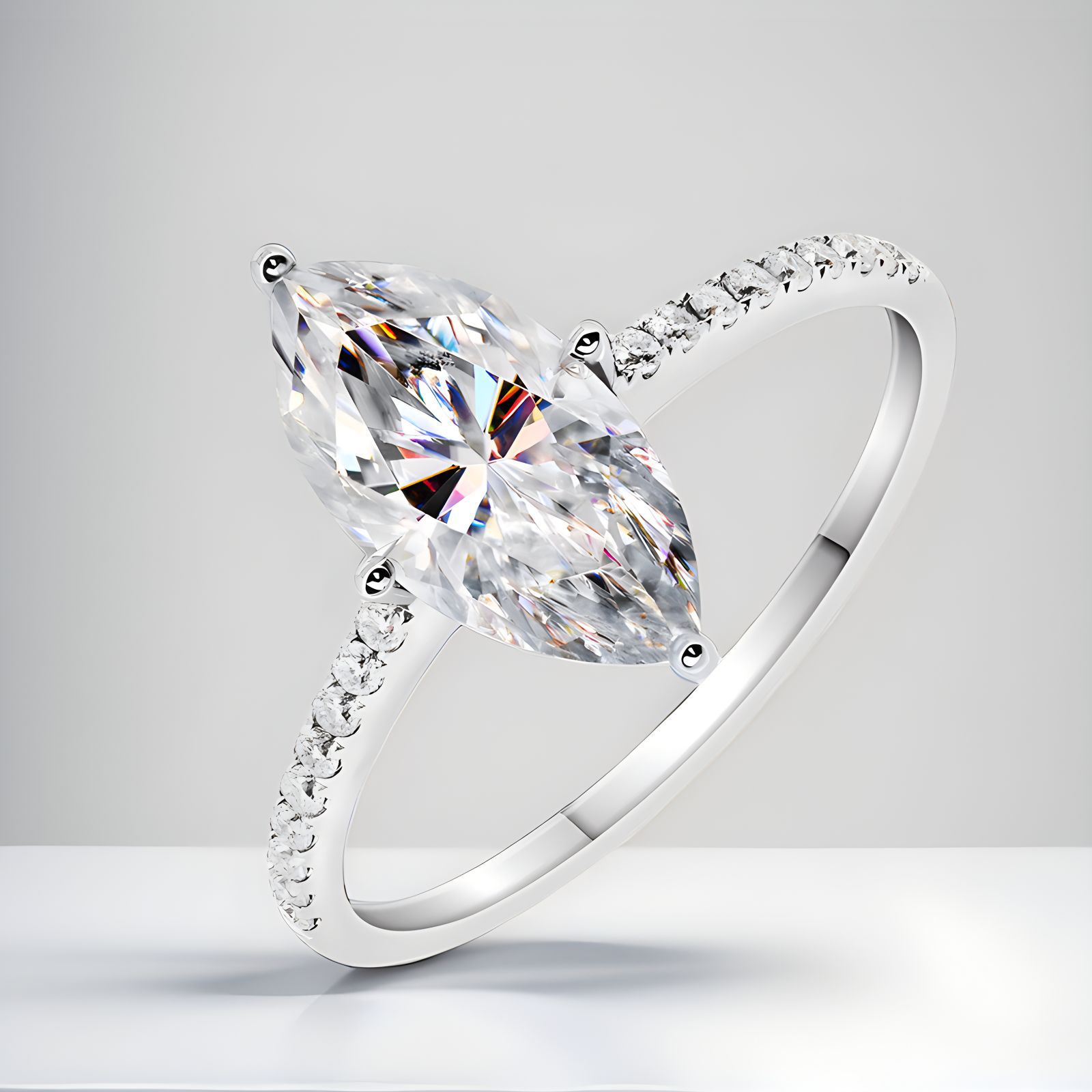 Anillos de boda de moissanita  - Moissanite Engagement Ring 1 Carat reseña y precio