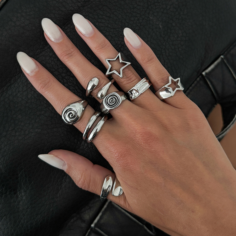 Ingemark - Juego de 8 Anillos  - Vintage Punk Knuckle Rings Set reseña y precio