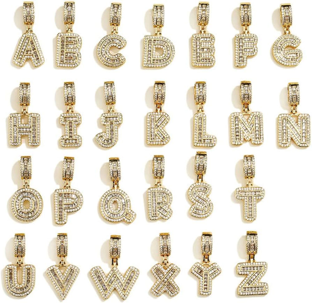 Letra inicial chapada en oro R - Initial Letter Necklace 18K Gold reseña y precio