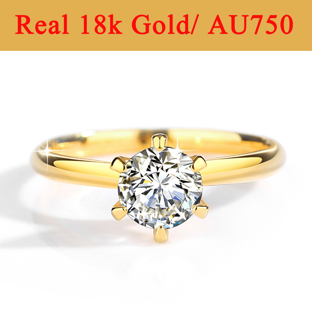 Anillos de moissanita de oro R - Moissanite Engagement Ring 1 Carat reseña y precio