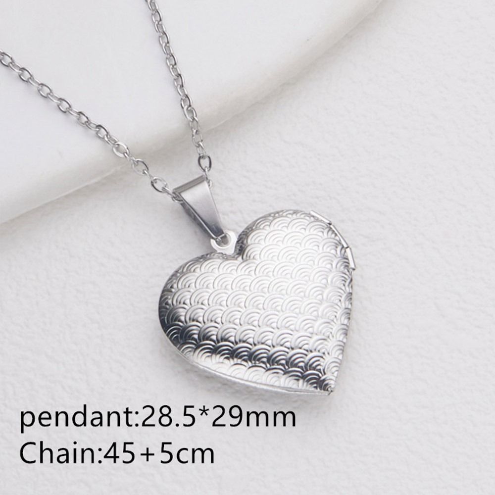 Collar de medallón con imagen  - Heart Locket Necklace Photo reseña y precio